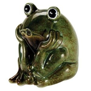 Total Pond 8 in. Ceramic Frog Spitter A16529