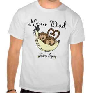 Monkeys Dad of Twin Boys Tshirts and Gifts