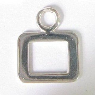 1 pc .925 Sterling Silver Digit Number 0 Charm Dangle Bead / Findings / Bright
