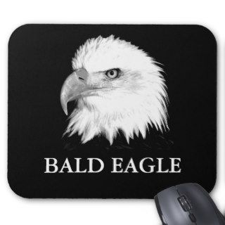 Black And White Eagle Mouse Pad
