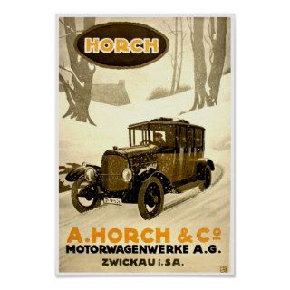 A. Horch & Co. ~ Vintage German Advertisement Posters