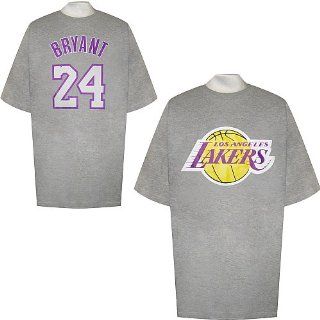 Kobe Bryant Los Angeles Lakers Grey Big & Tall Jersey Name And Number T Shirt 5X Large  Apparel  Sports & Outdoors
