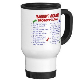 BASSET HOUND Property Laws 2 Mugs