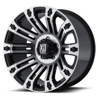 XD XD810 20 Machined Black Wheel / Rim 5x5 with a  24mm Offset and a 78.3 Hub Bore. Partnumber XD81021050324N Automotive
