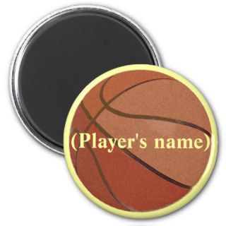 Personalized Basketball Magnet