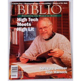 Biblio Magazine   December 1998. Volume 3, Number 12 Biblio Magazine Books