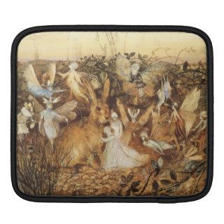 Vintage Fairy Tales, Rabbit Among the Fairies Sleeves For iPads