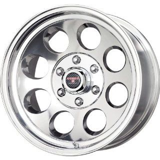Level 8 Tracker 15 Polished Wheel / Rim 5x4.5 with a  48mm Offset and a 83.7 Hub Bore. Partnumber 63996 Automotive