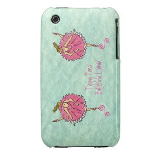 Tippy Tippy Toes  Ballerina iPhone 3 Case