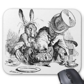 Mad Hatter, Dormouse and March Hare Mouse Pad