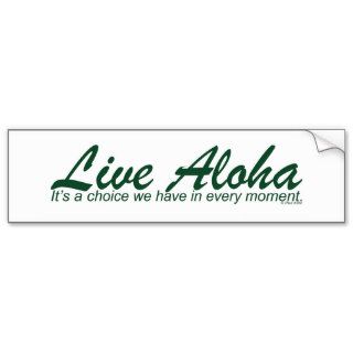 Live Aloha Landscape Design Bumper Stickers