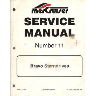 Mercruiser Service Manual Number 11  Bravo Stern Drives Books