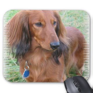 Longhaired Dachshund Mouse Pad
