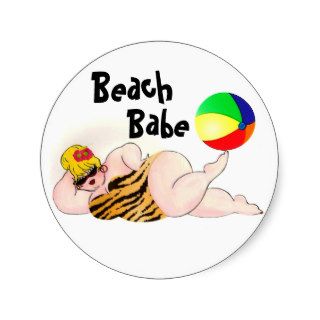 Beach Babe stickers