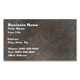 Diamond Plate Background Business Card