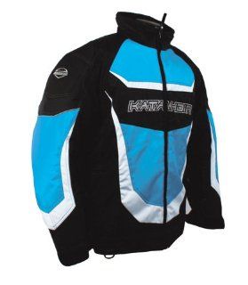 TEAM JACKET WOMEN'S  BLACK & LITE BLUE SMALL, Manufacturer KATAHDIN GEAR, Manufacturer Part Number 7410392 AD, Stock Photo   Actual parts may vary. Automotive
