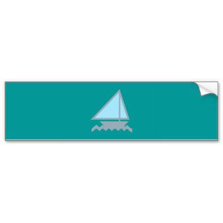 Sailing boat sailing boat bumper sticker
