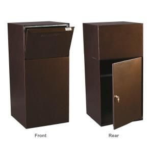 dVault Mailboxes Curbside Delivery Vault with Letterbox in Copper Vein DVCS0020 5