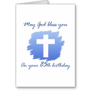 Christian 85th Birthday Card