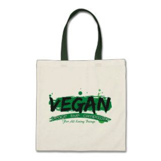 Vegan Peace Love Compassion Bags