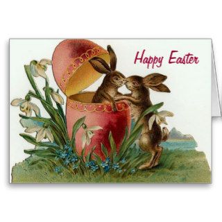 Rabbit lovers easter card