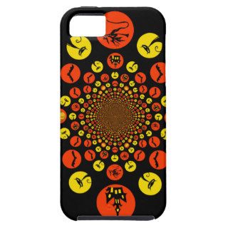 Fun Spooky Halloween Kaleidoscope Pattern iPhone 5 Cases
