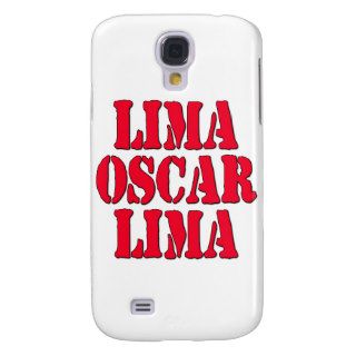 LOL Lima Oscar Lima Laugh Out Loud Samsung Galaxy S4 Case