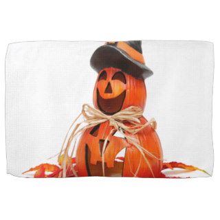 cute pumpkin halloween decoration towels