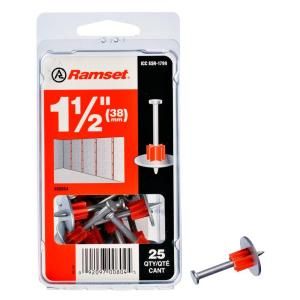 Ramset 1 1/2 in. Drive Pins with Washers (25 Pack) 00804