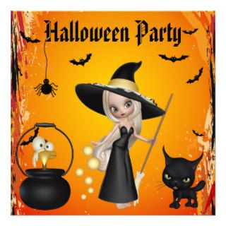 Funny Witches Brew Halloween Party Invites