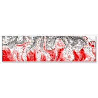 BLACK WHITE RED FLAMES CONFUSION EMO EMOTIONS ABST BUMPER STICKERS