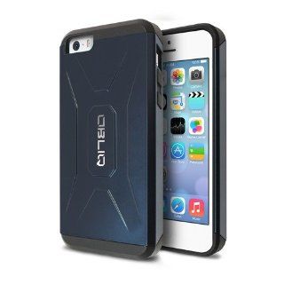 [Metallic Navy] Obliq iPhone 5S Case Xtreme Pro w/ HD Screen Protector   Premium Slim Fit Dual Layer Hard Case   Verizon, AT&T, Sprint, T Mobile, International, and Unlocked   Case for Apple iPhone 5S 5 2013 Model Cell Phones & Accessories