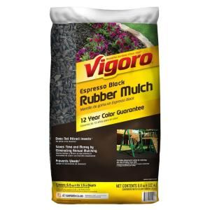 Vigoro 0.8 cu. ft. Rubber Mulch in Espresso Black HDVEBMN8CB