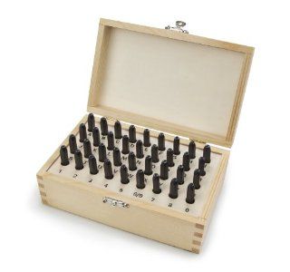 TEKTON 6610 5/32 Inch Letter and Number Stamp Set, 36 Piece   Punchdown Tools  