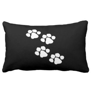 Animal Paw Prints Pillow