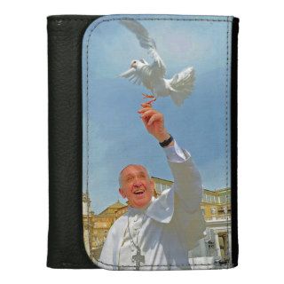 Pope Francis Papa Francisco Catholic Peace Dove Wallets
