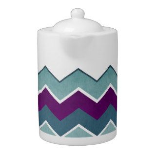 Purple and Teal Zig Zag Pattern