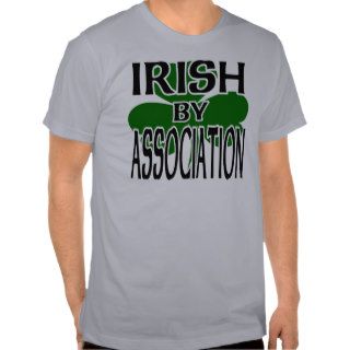 Irish By Association With Big Shamrock, Cutout Tee Shirt