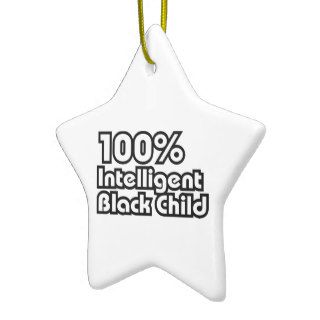 100% Intelligent Black Child Christmas Ornaments