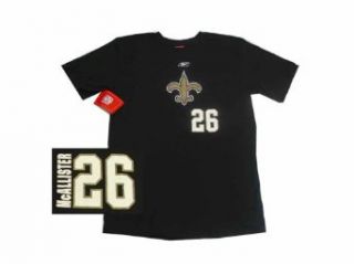 Deuce McAllister New Orleans Saints NFL Youth Black Name and Number T Shirt  Clothing
