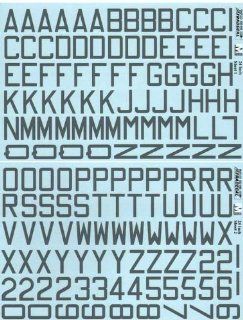 RAF Code Letters, Numbers 24" Medium Sea Grey (1/32 decals, XtraDecal 32046) Toys & Games