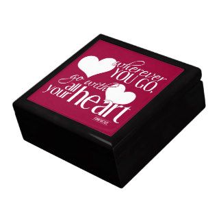 Wherever you go, go with all your Heart Trinket Boxes