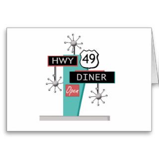 HWY 49 Diner Greeting Cards