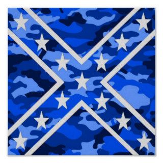 CAMOUFLAGE REBEL FLAG POSTERS