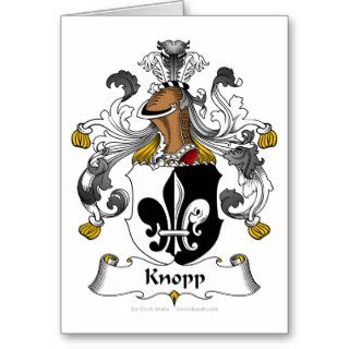 Knopp Family Crest Card