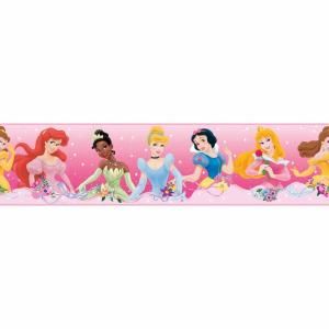 RoomMates Disney Princess Dream from the Heart Pink Peel and Stick Border RMK1526BCS