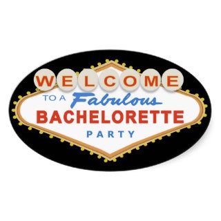 Las Vegas Sign Bachelorette Party Favor Stickers