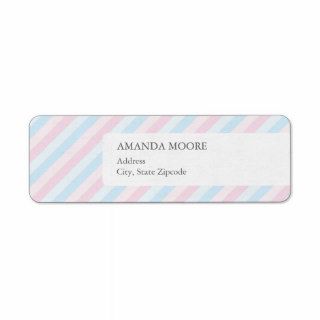 Boy and Girl Twin Address Label