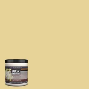 BEHR Premium Plus Ultra 8 oz. #390D 4 Honey Beige Interior/Exterior Paint Sample 390D 4U