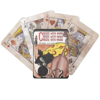 Cheese with Music Playing Cards